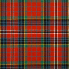 MacPherson Red Ancient 13oz Tartan Fabric By The Metre